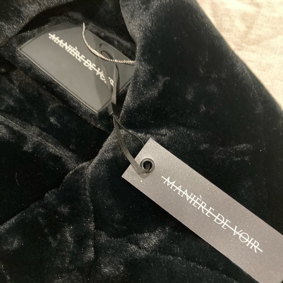 Black faux fur leather jacket - Picture 4 of 7